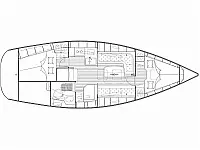 Bavaria 34 Cruiser - Layout image