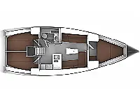 Bavaria Cruiser 37 - Layout image