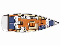 Oceanis 43 - Layout image