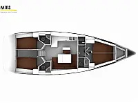 Bavaria 46 Cruiser - Layout image