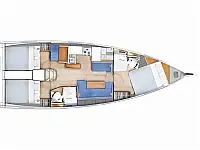 Jeanneau Sun Odyssey 410 - Layout image