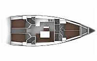 Bavaria Cruiser 46 - Layout image