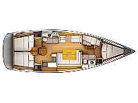 Sun Odyssey 439 - Layout image