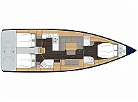 Bavaria C45 Style - Layout image