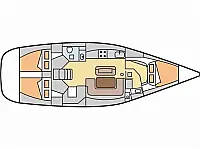 Dufour 425 Grand Large - Layout image