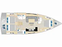 Hanse 460 - Layout image