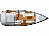 Sun Odyssey 32i - Layout image