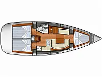 Sun Odyssey 36i - Layout image