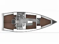 Bavaria 37 Cruiser - Layout image