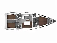 Bavaria 46 Cruiser - Layout image