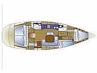 Bavaria 44 Cruiser - Layout image