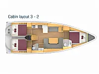 Bavaria C42 - Layout image