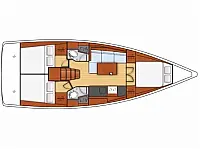 Oceanis 38.1 - Layout image