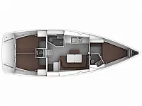 Bavaria Cruiser 41 - Layout image