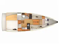 Sun Odyssey 349 - Layout image