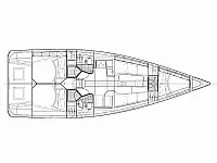 Italia Yachts 11.98 - Layout image