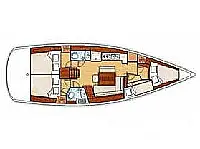 Oceanis 43 - Layout image