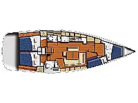 Oceanis 43 - Layout image