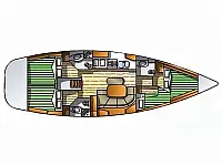 Oceanis Clipper 423 - Layout image