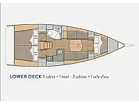 Oceanis 34.1 - Layout image