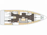 Bavaria C46 - Layout image