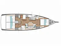 Sun Odyssey 440 - Layout image