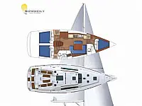 Oceanis 43 - Layout image