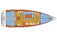 Dufour 460 Grand Large - Layout image