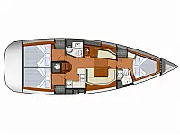 Sun Odyssey 42i - Layout image