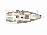 Dehler 38 SQ - Layout image