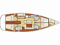 Beneteau Oceanis 50 Family - Layout image