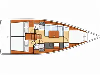 Oceanis 38.1 - Layout image