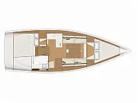 Dufour 360 2 Cabin - Layout image