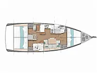 Sun Odyssey 440 - Layout image