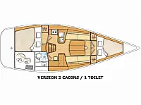 Beneteau First 35 - Layout image