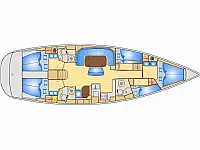 Bavaria 50 Cruiser - Layout image