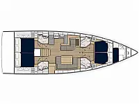 Sunsail 52.4 - Layout image