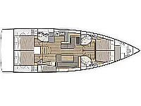 Oceanis 51.1 - Layout image