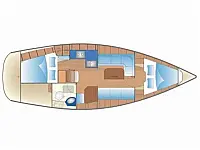 Bavaria 34 Cruiser - Layout image