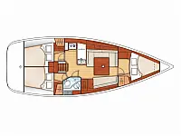 Oceanis 37 - Layout image