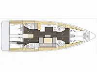 Bavaria C46 - Layout image