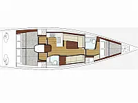 X-Yachts Xp44 - Layout image