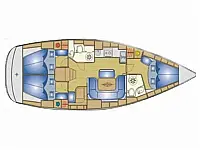 Bavaria 39 Cruiser - Layout image