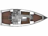 Bavaria Cruiser 37 - Layout image