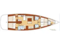 Oceanis 54 - Layout image