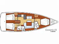 Oceanis 45 - Layout image