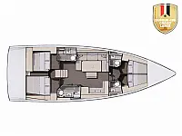 Dufour 470 Grand Large - Layout image