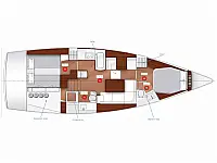 Bavaria Vision 42 Owner Version - Layout image