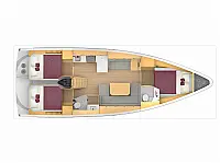 Bavaria C42 - Layout image