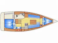 Bavaria Cruiser 32 - Layout image